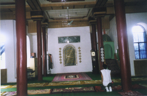 Inside a Muslim mosque