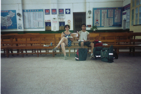 Our last chinese meal in the empty train station.