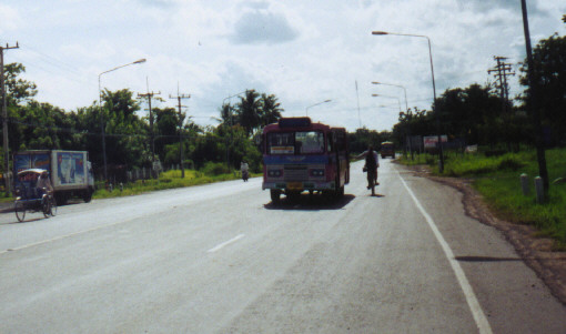 Hitchin' a ride on bus 56 to Surin.