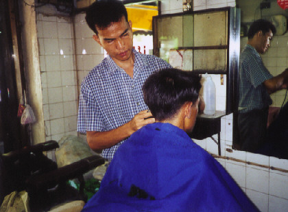 Start with a nice clean haircut...